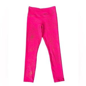 ZYIA Active Hot Pink “Stay Gold” Light n Tight Leggings